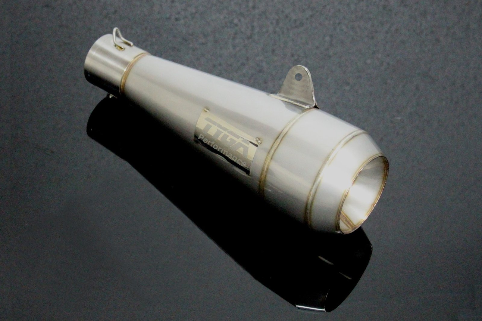Silencer, Stainless Moto Maggot, 50.8 mm, VFR750F Gen 4, '94-'97 (No Springs)