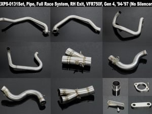 Set, Pipe, R.H Exit, Full Race System, VFR750F, Gen 4, '94-'97 (No Silencer)