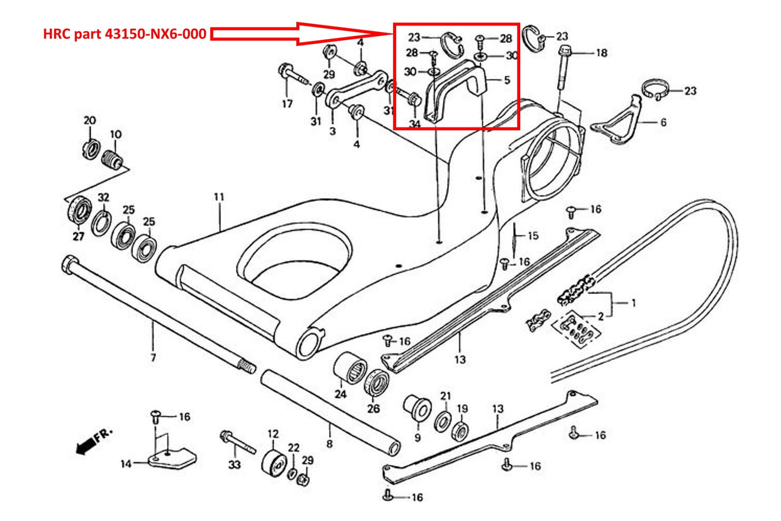 Holder, Carbon, Brake Hose, NSR500V Style - Image 5