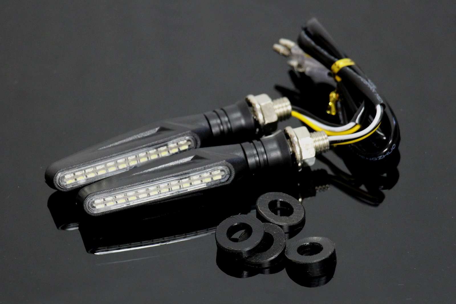 Slim Style LED turn signal lamp kit, Universal, Front Fairing