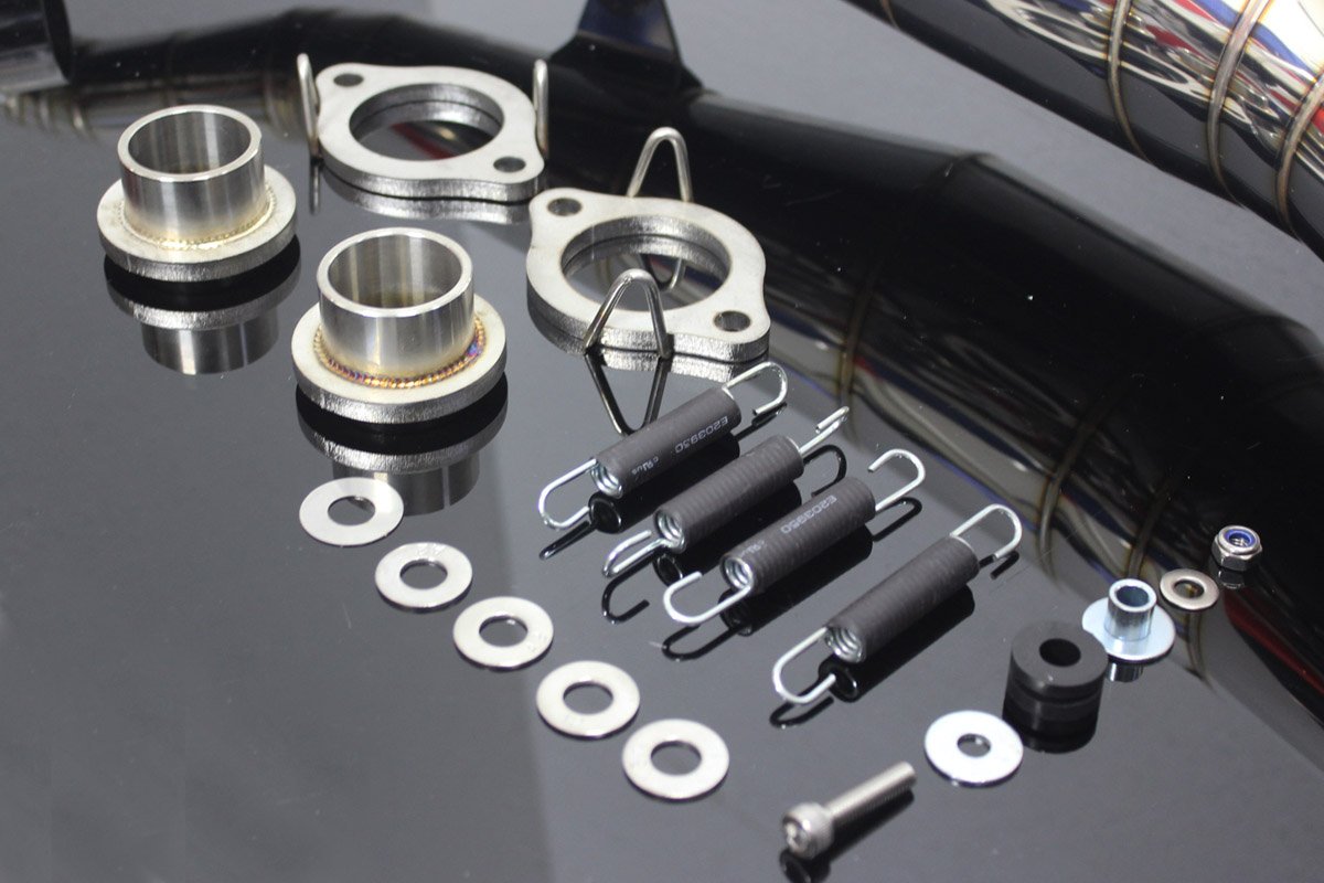Set, Exhaust Chamber, Crossover Type, Stainless Steel, Yamaha RD350LC (4L0) - Image 3