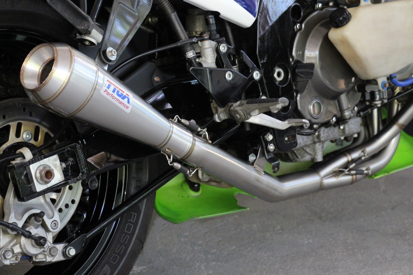 Set, Pipe, Stainless, Full Race System, Stainless Maggot Silencer, ZXR400L - Image 4