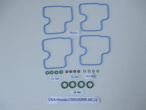 Carb Service Kit A, 20 pieces, Honda CBR250RR MC22