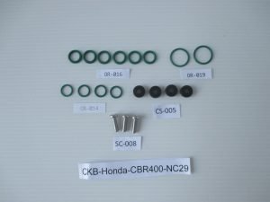 Carb Service Kit B, 19 pieces, Honda CBR400RR NC29