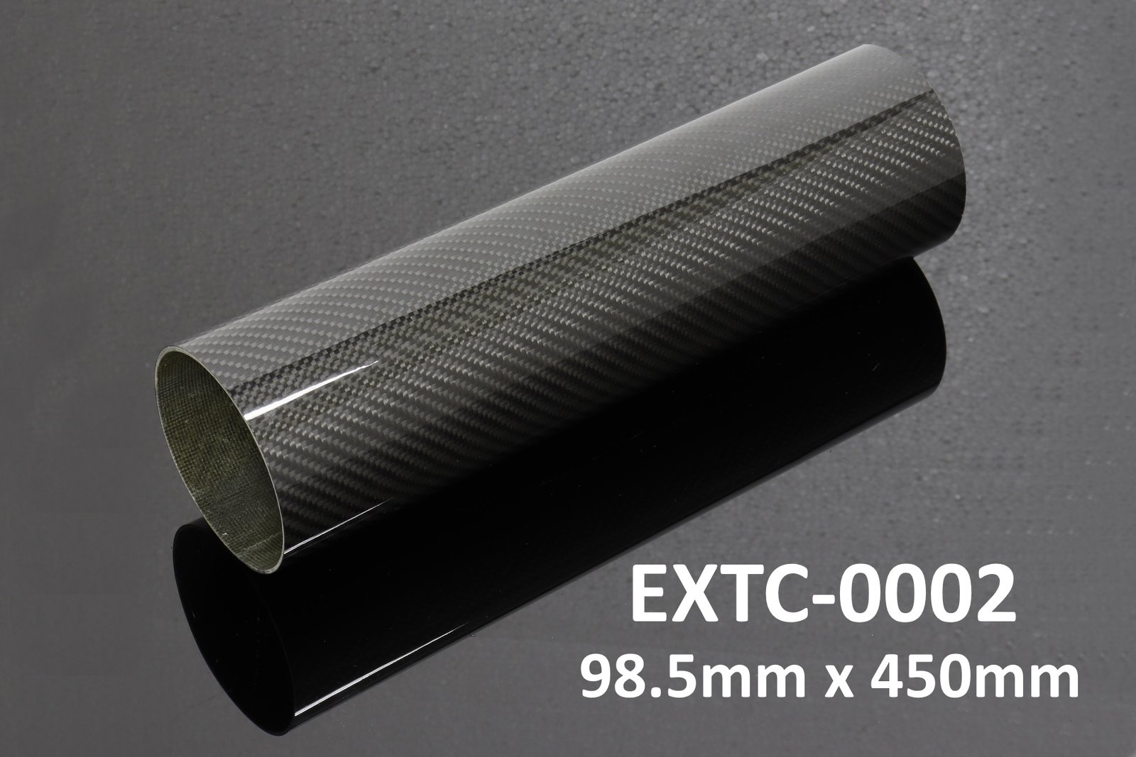 Tube, Carbon, Round, 98.5mm x 450mm
