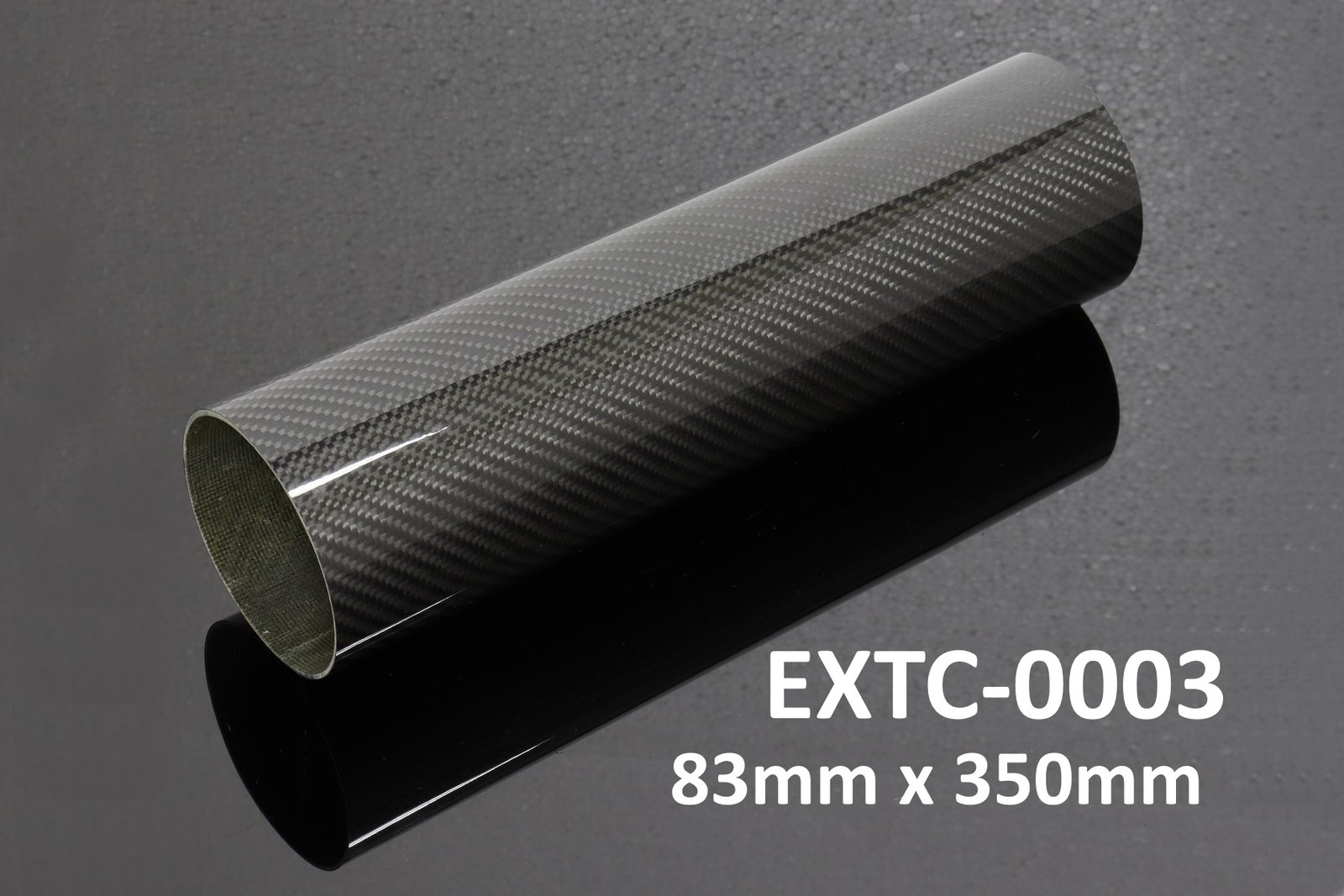 Tube, Carbon, Round, 83mm x 350mm