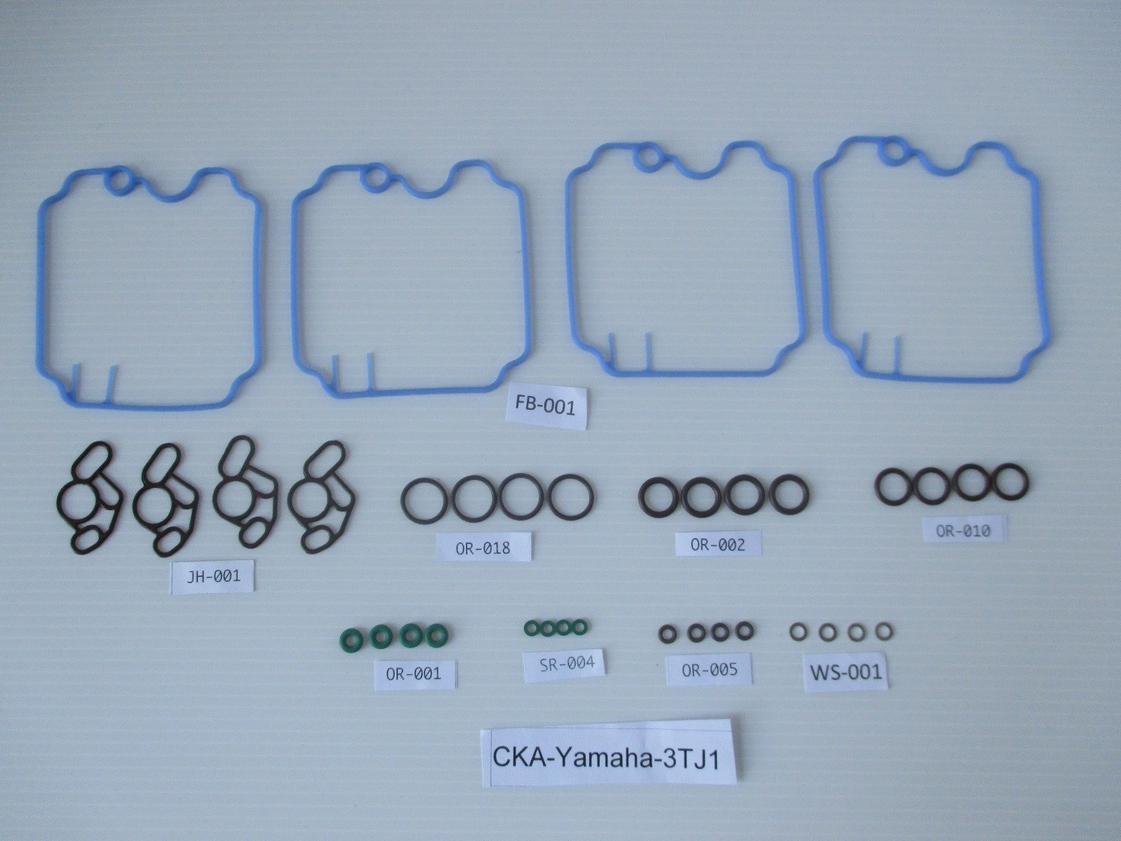 Carb Service Kit A, 36 pieces, Yamaha FZR400RR 3TJ1 & 3TJ32