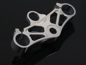 Top Triple Clamp Set, CNC Silver, Suzuki SV650