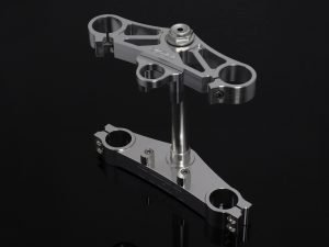 Triple Clamp Set, CNC Silver, Suzuki SV650