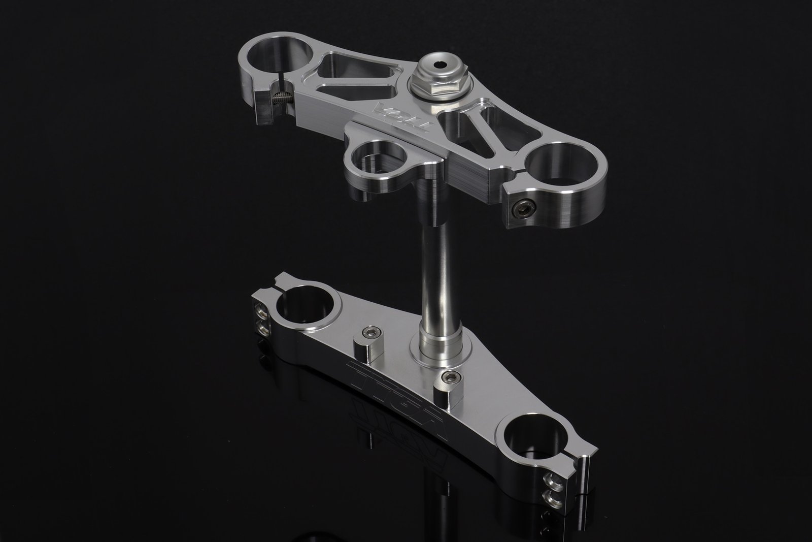 Triple Clamp Set, CNC Silver, Suzuki SV650