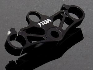 Top Triple Clamp Set, CNC Black, Suzuki SV650