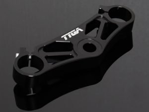 Top Triple Clamp, CNC Black, Suzuki SV650