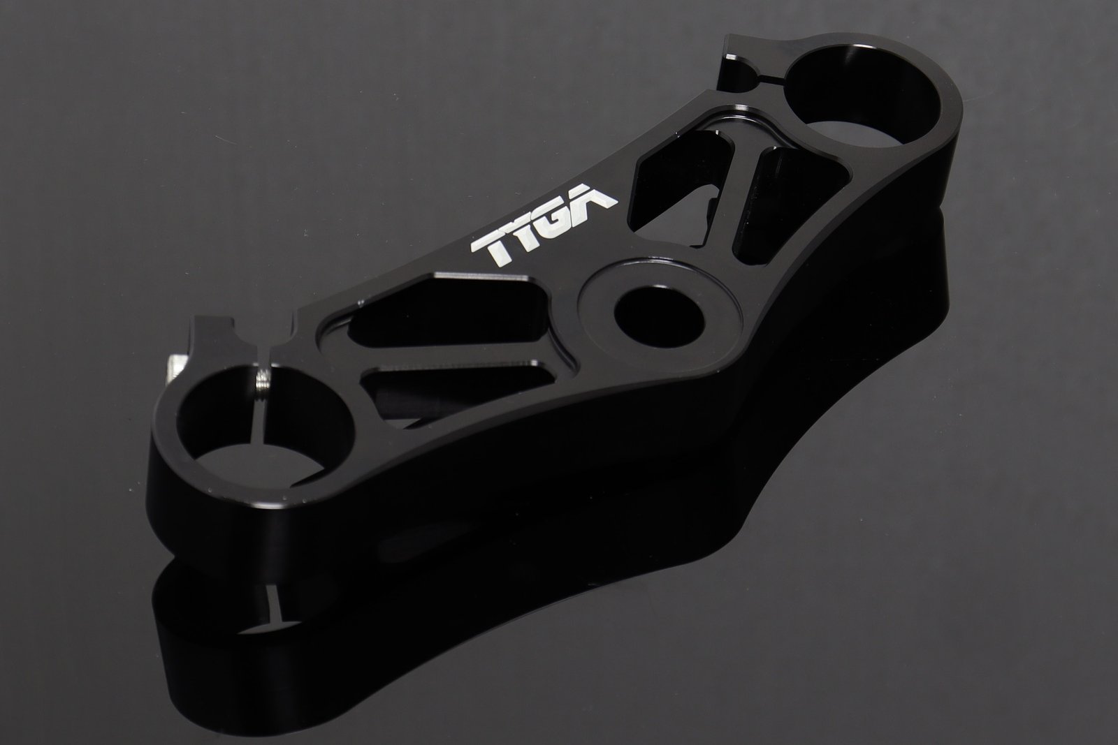 Top Triple Clamp, CNC Black, Suzuki SV650