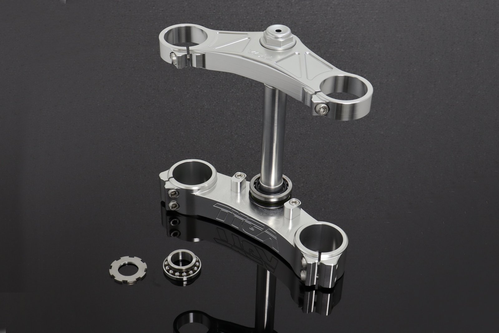 Triple Clamp Set, CNC Black, NC35 Forks to fit CBR250RR MC22