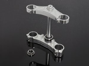 Triple Clamp Set, 3D, CNC Silver, NC35 RVF400