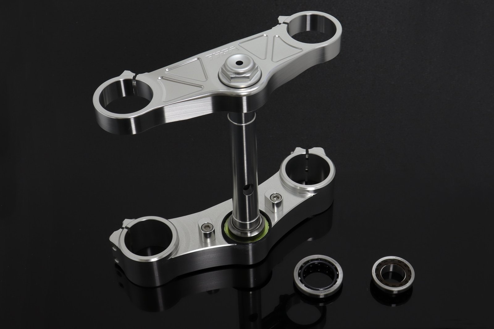 Triple Clamp Set, 3D, CNC Silver, NC35 RVF400 - Image 2