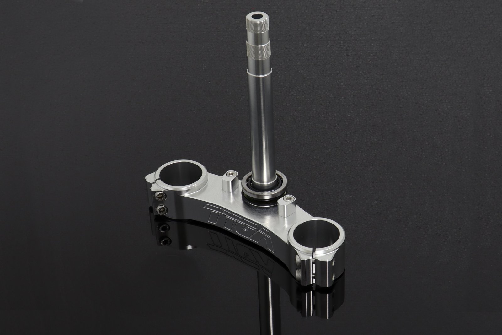 Triple Clamp Set, 3D, CNC Silver, CBR600RR forks to fit NC35 - Image 4