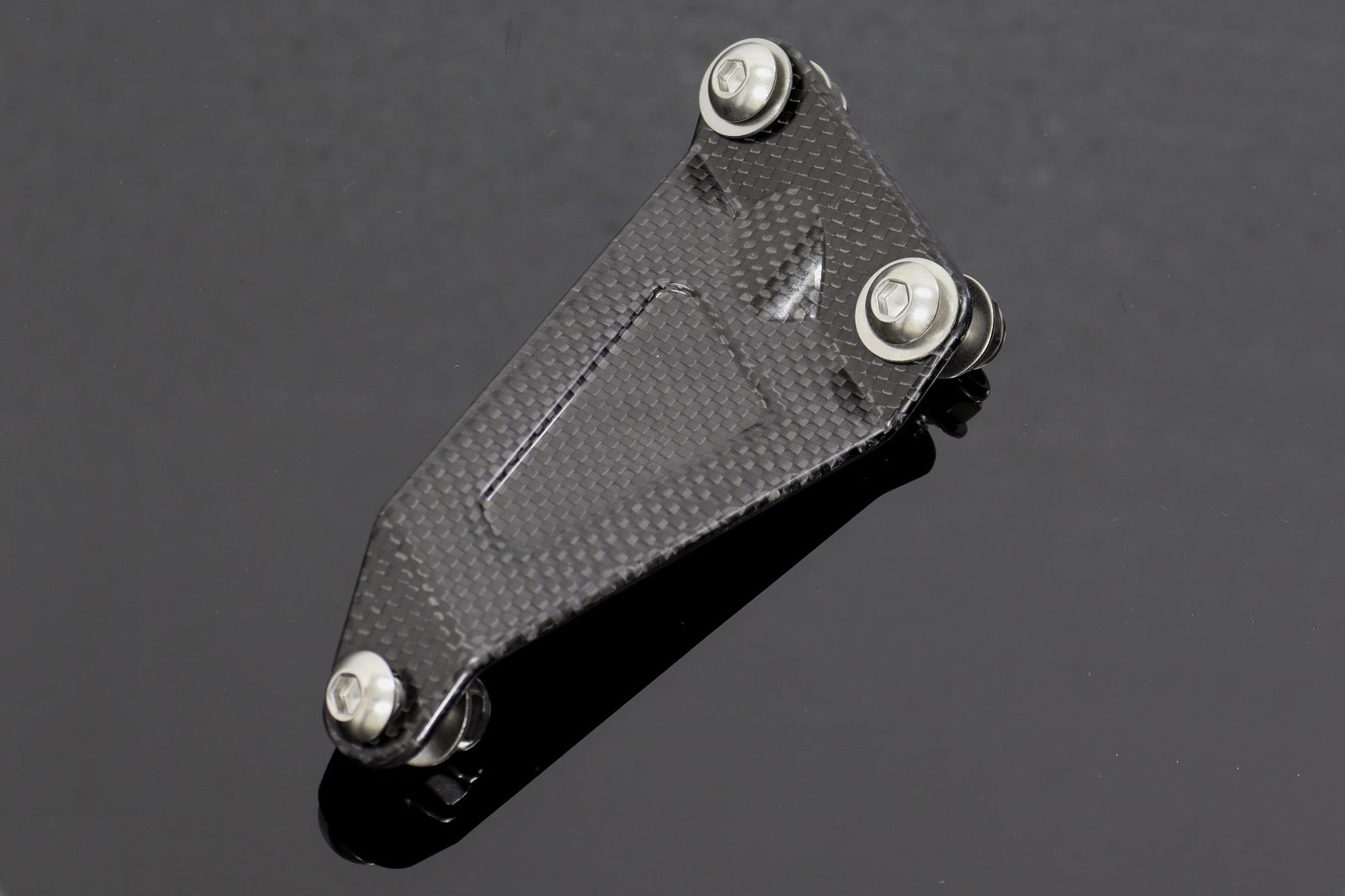 Exhaust Hanger Stay Left, Carbon, RGV250, VJ23 - Image 2