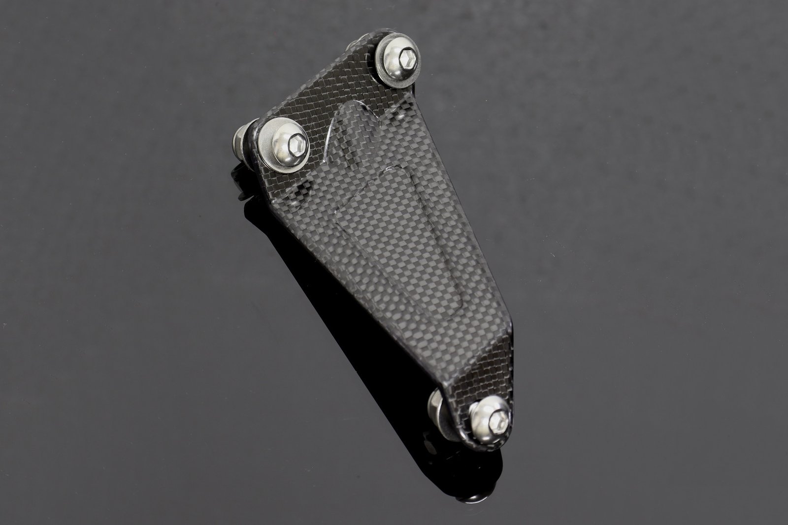 Exhaust Hanger Stay Right, Carbon, RGV250, VJ23 - Image 2