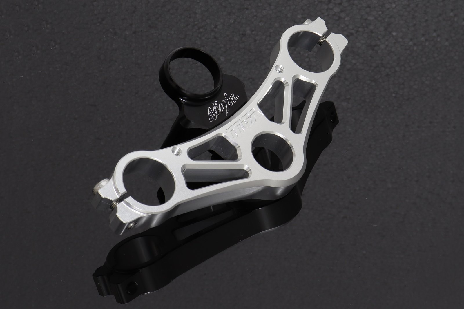 Top Triple Clamp Set, CNC Silver, KRR150ZX