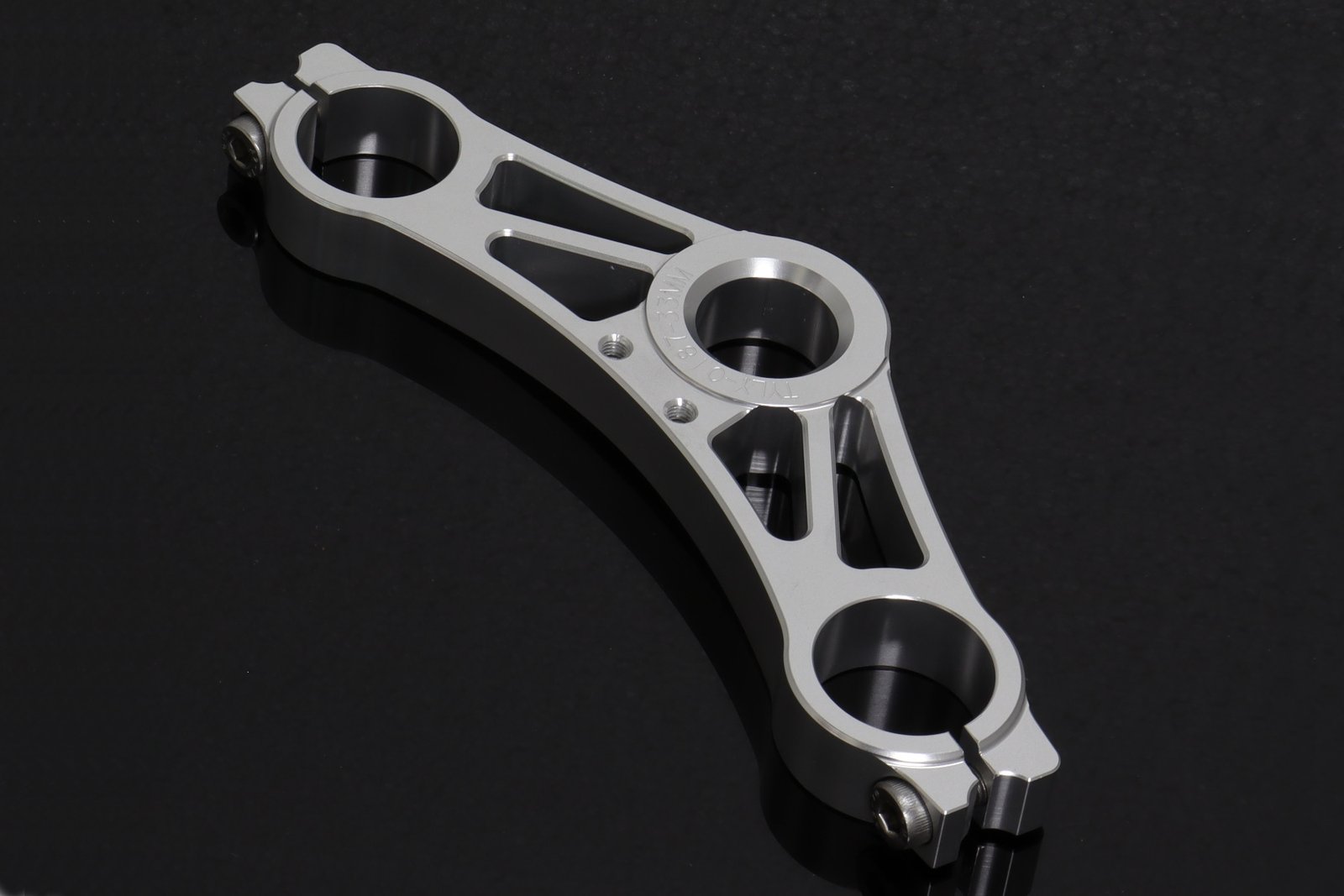 Top Triple Clamp, Race, CNC Silver, KRR150ZX - Image 3