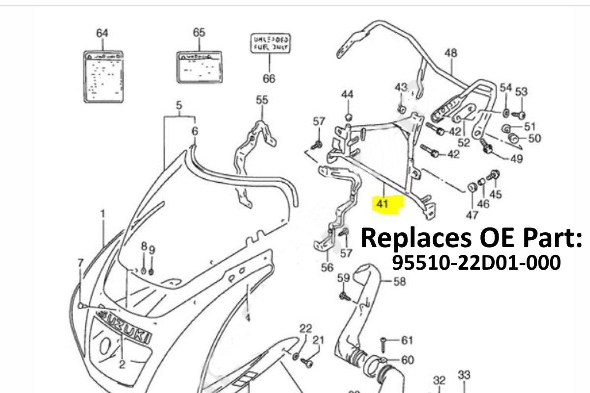 Front Stay, Standard, RGV250 VJ22 - Image 5