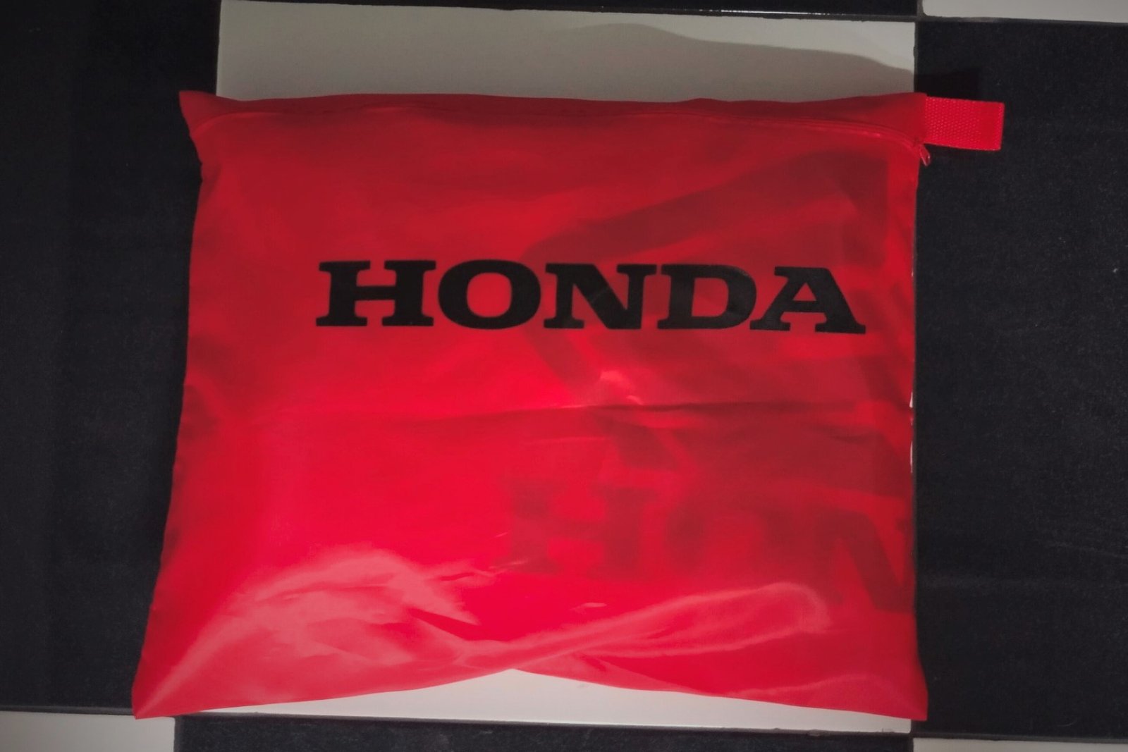 TYGA Bike Dust Cover, Red, Honda Wing, Black - Image 5