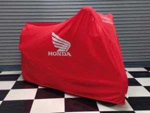 TYGA Bike Dust Cover, Red, Honda Wing, Silver