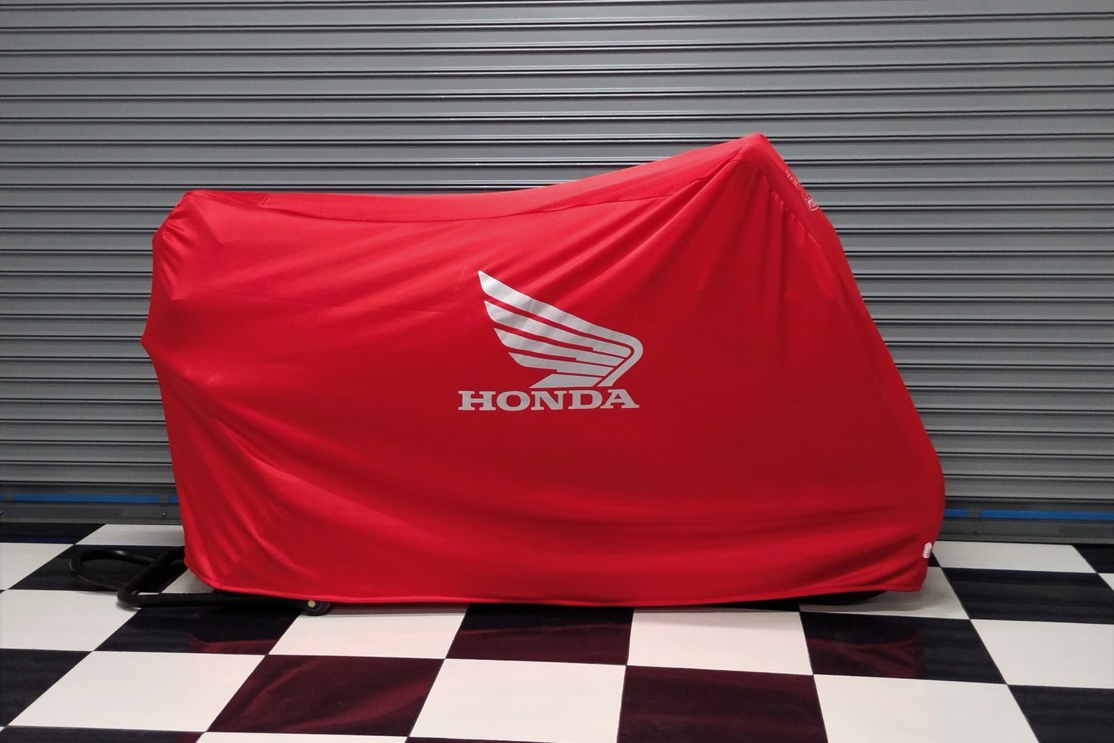 TYGA Bike Dust Cover, Red, Honda Wing, Silver - Image 2