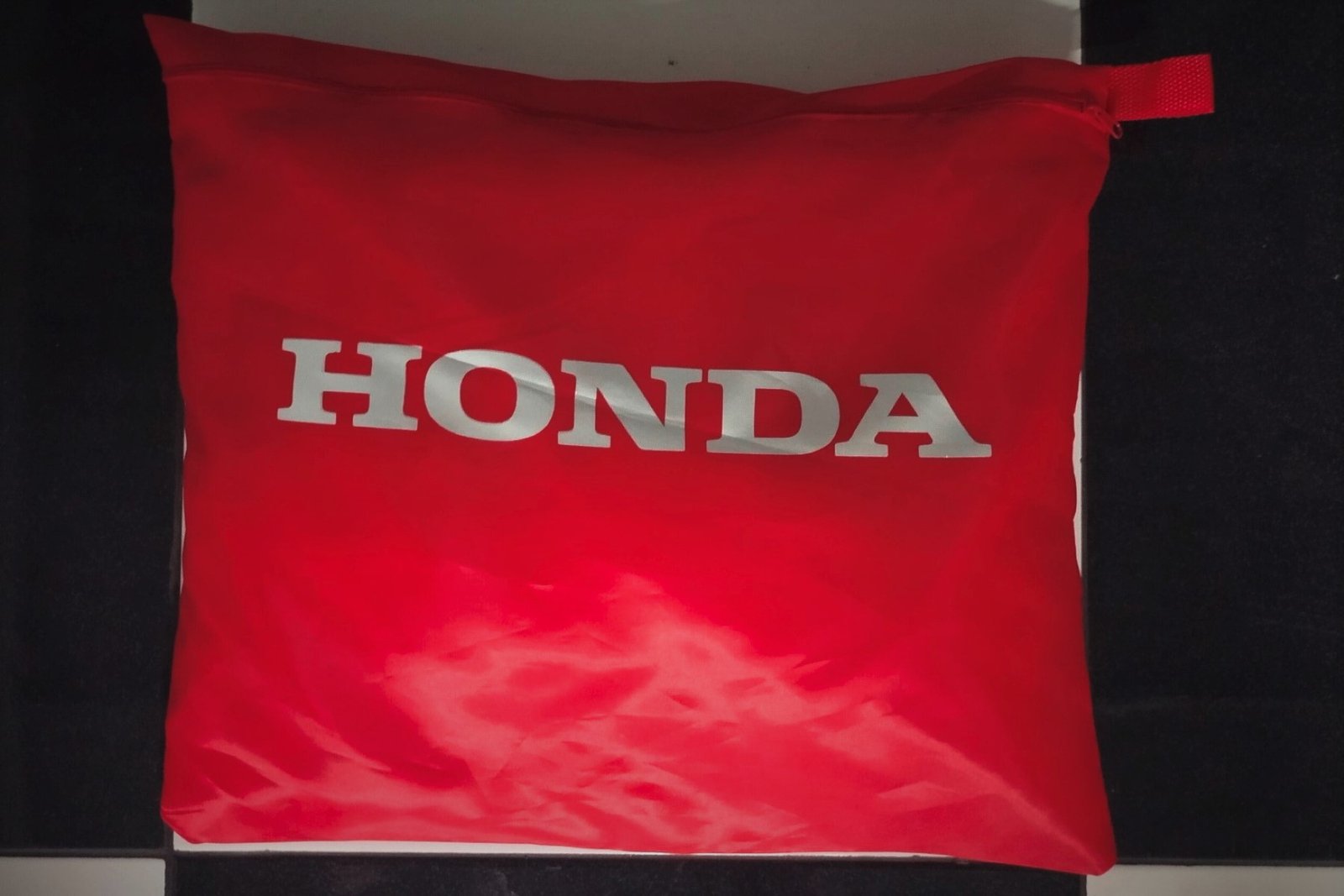 TYGA Bike Dust Cover, Red, Honda Wing, Silver - Image 5