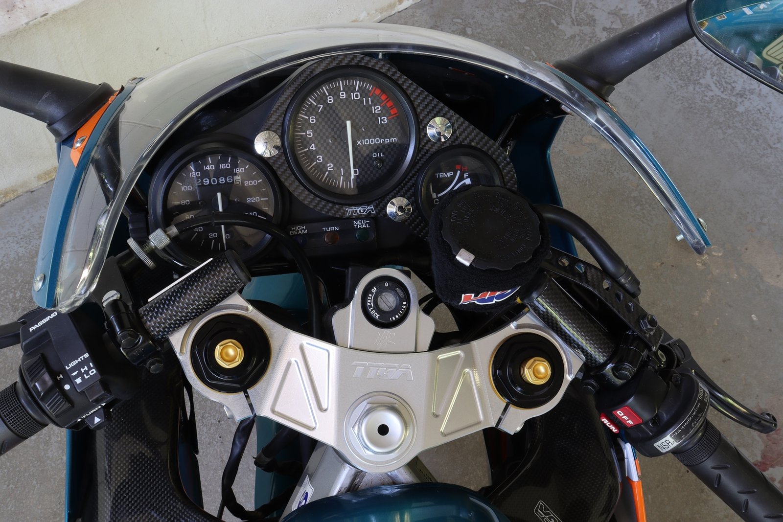 Cover L&R, Carbon, Handlebar, USD Fork Conversion, Honda NSR150SP - Image 3