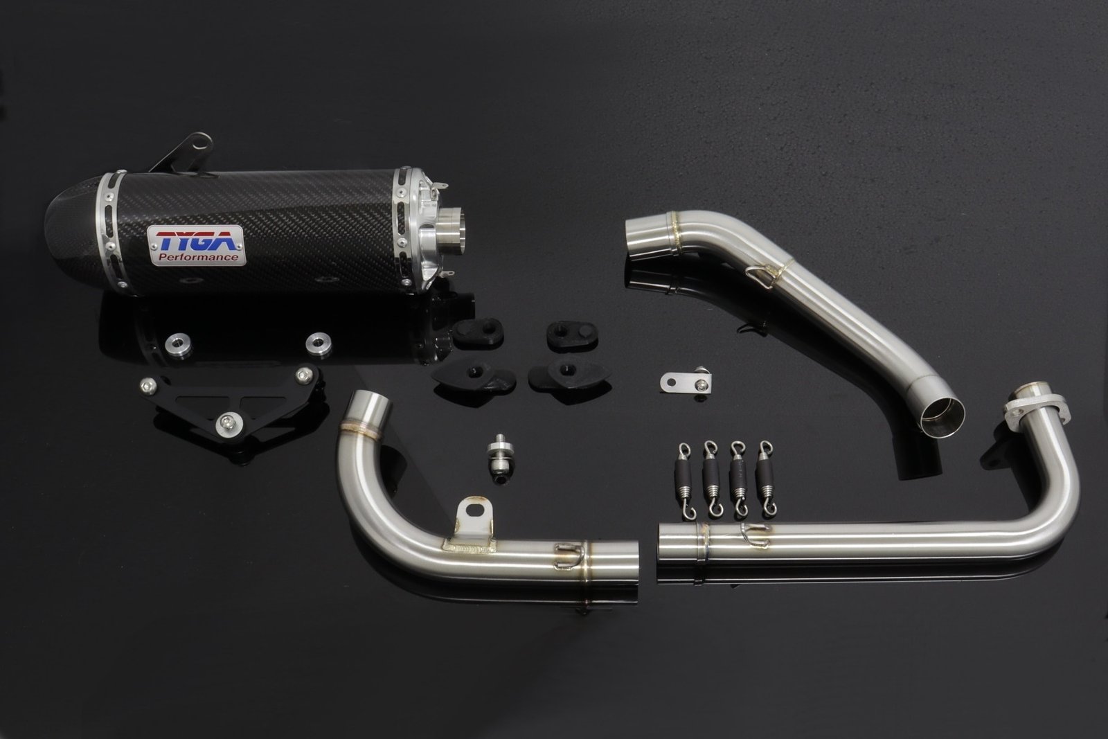 Set, Pipe, Full Race System, High Level, GROM 2021-, Carbon Oval/Carbon End Cap - Image 4