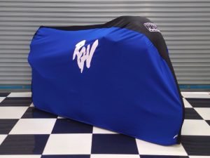 TYGA Bike Dust Cover, Blue/Black, Suzuki RGV, (race)