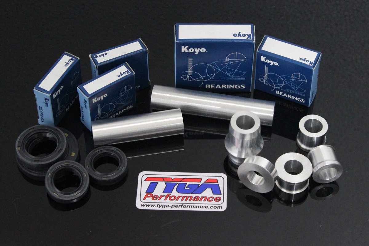 Wheel, Aluminium Spacer, Bearing, and Seal Kit, (Silver) KTM RC and Duke Series