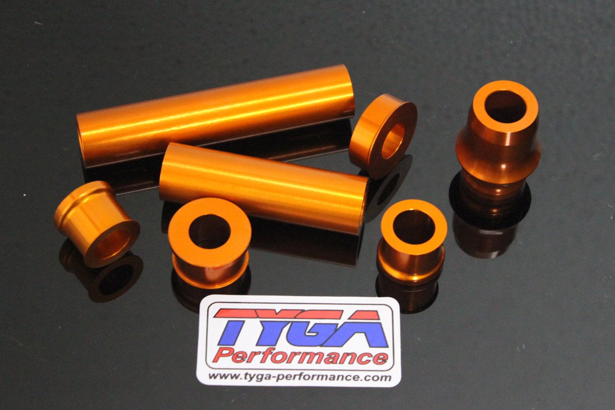 Wheel, Aluminium Spacer Kit, (Orange) KTM RC and Duke Series