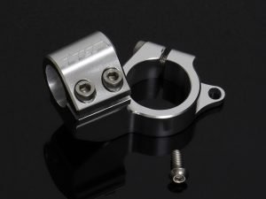 Handlebar Clamp, Left, Silver, KRR150ZX