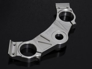 Top Triple Clamp, USD Fork Conversion, CNC Silver, Honda NSR150SP