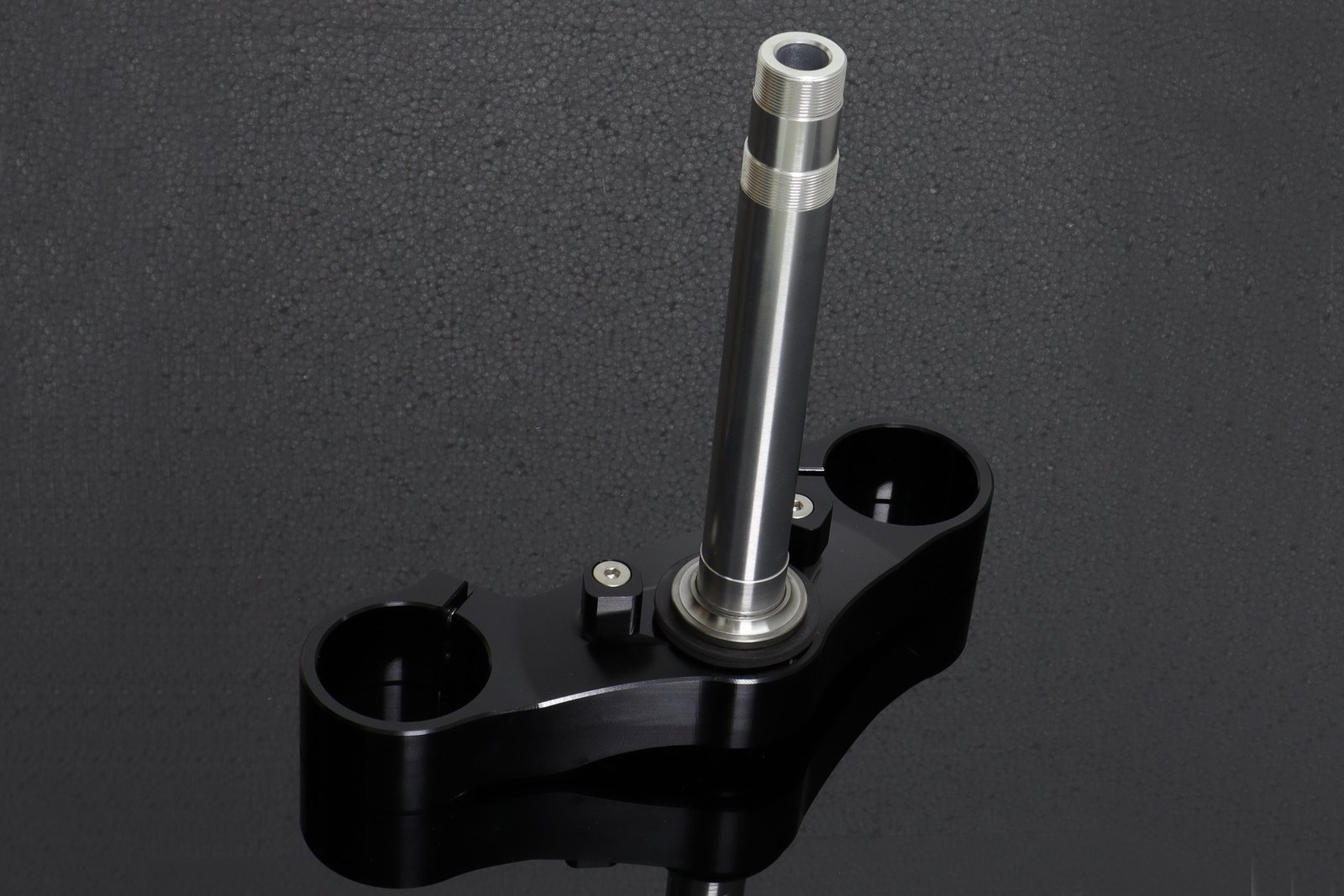 Lower Triple Clamp, USD Fork Conversion, CNC Black, Honda NSR150SP - Image 2