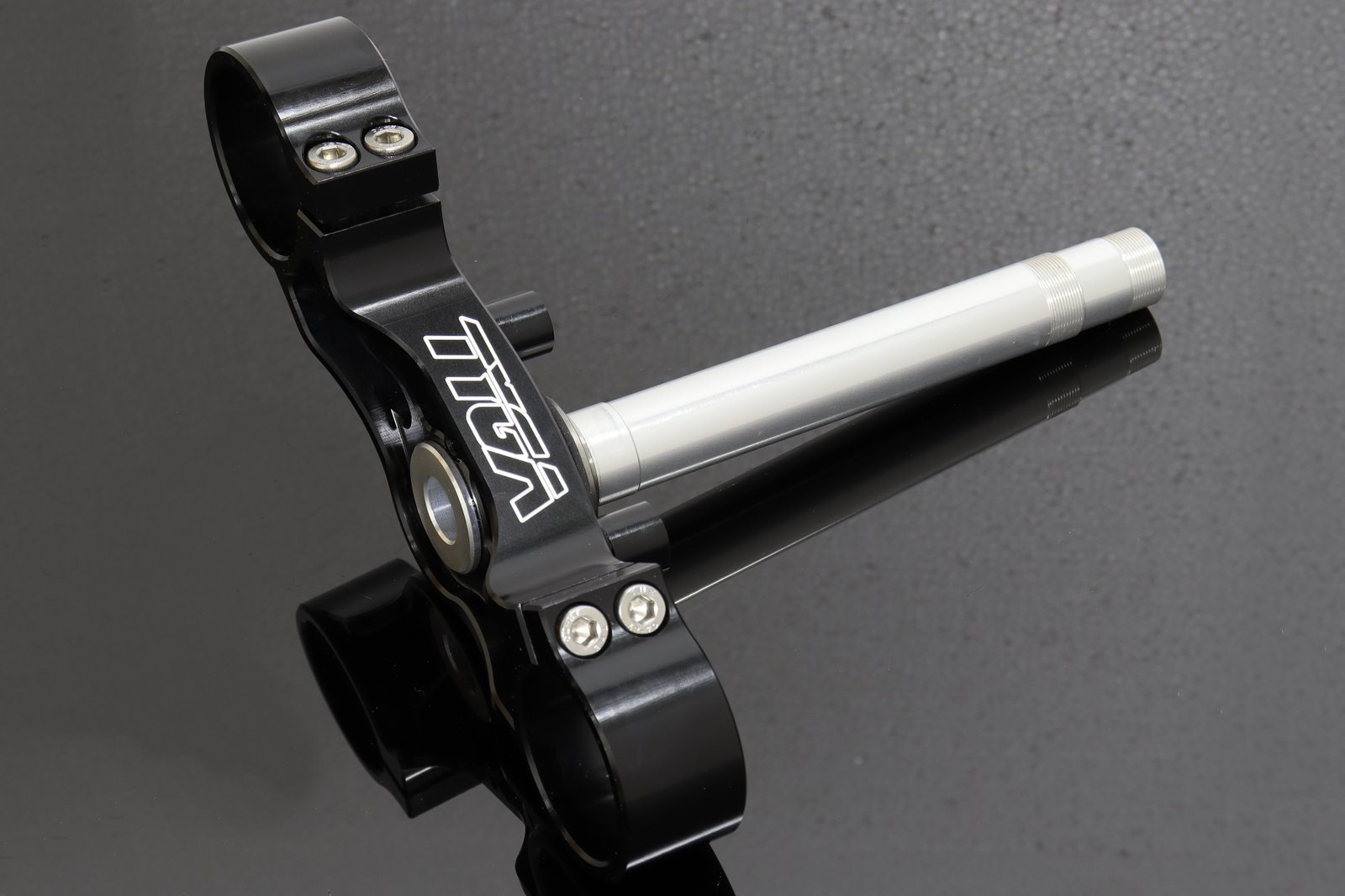 Lower Triple Clamp, USD Fork Conversion, CNC Black, Honda NSR150SP - Image 3