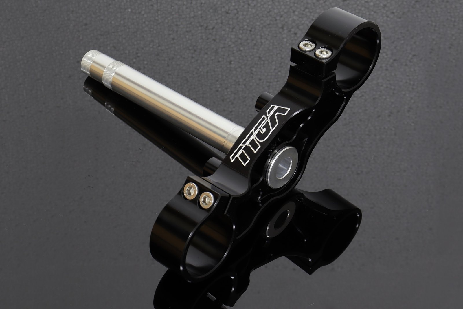 Lower Triple Clamp, USD Fork Conversion, CNC Black, Honda NSR150SP - Image 4