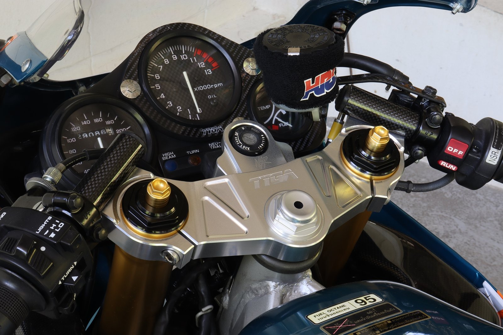 Triple Clamp Kit, USD Fork Conversion, CNC, Honda NSR150SP - Image 6