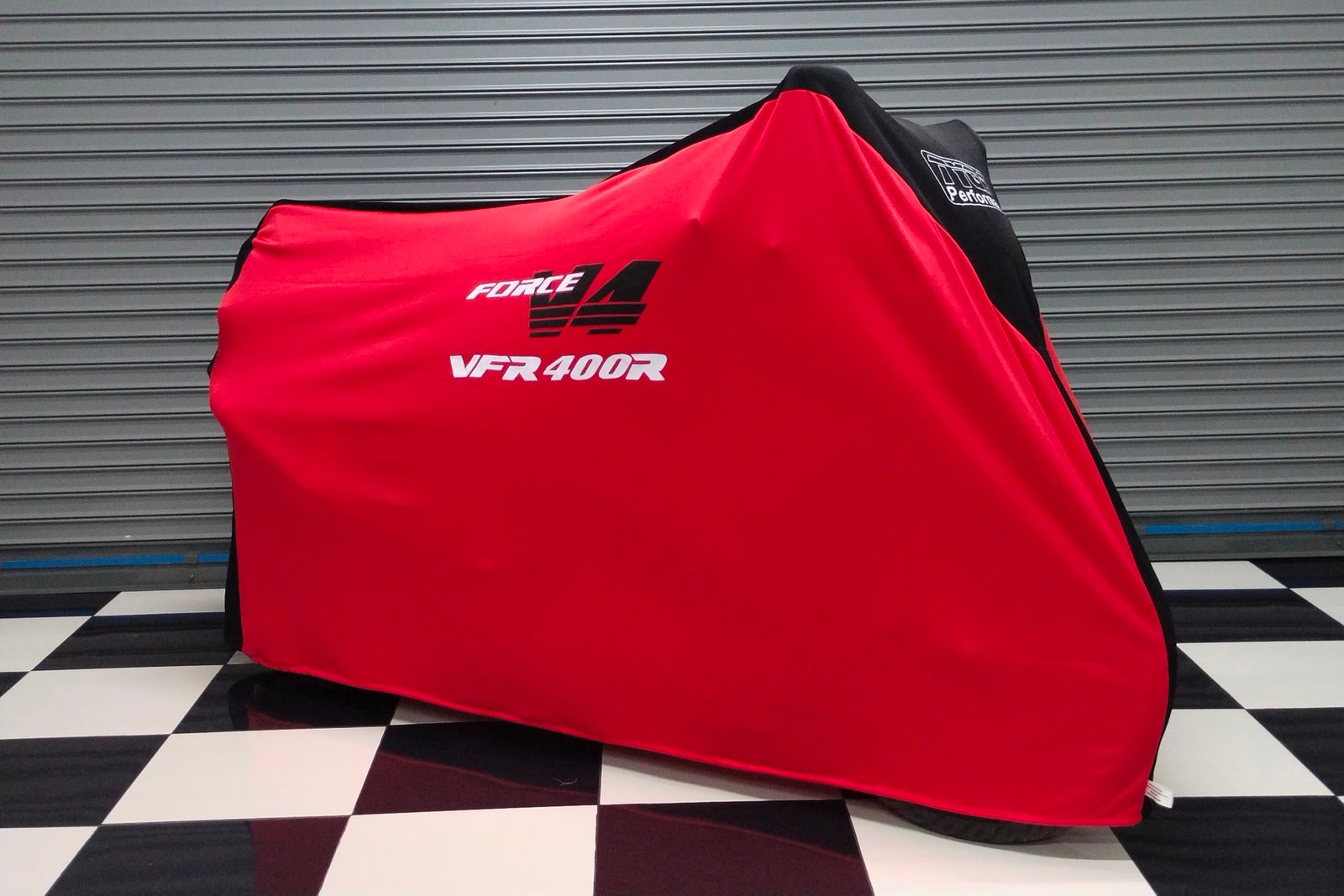 TYGA Bike Dust Cover, Red/Black, Force V4 VFR400R