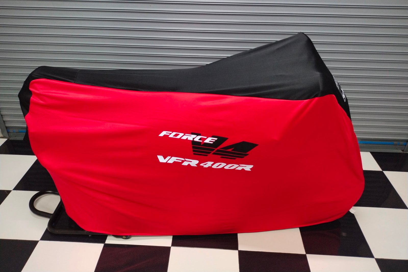 TYGA Bike Dust Cover, Red/Black, Force V4 VFR400R - Image 3