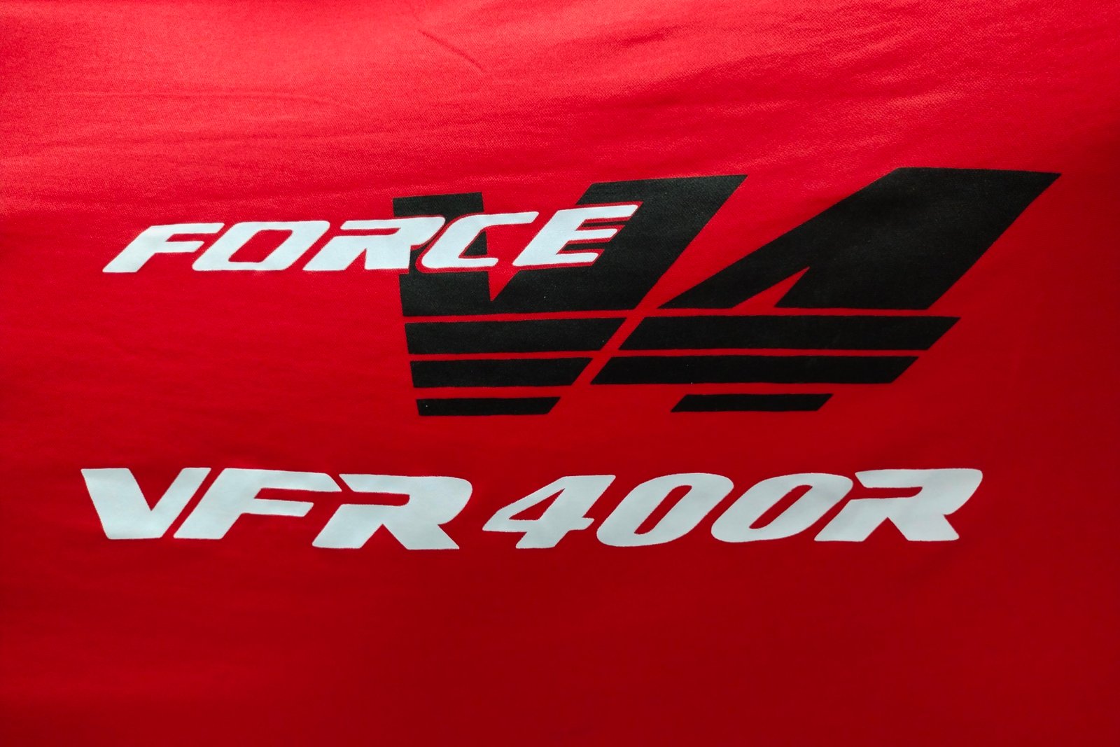 TYGA Bike Dust Cover, Red/Black, Force V4 VFR400R - Image 5