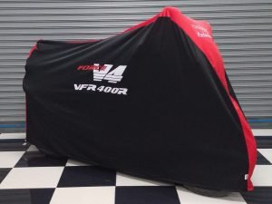 TYGA Bike Dust Cover, Black/Red, Force V4 VFR400R