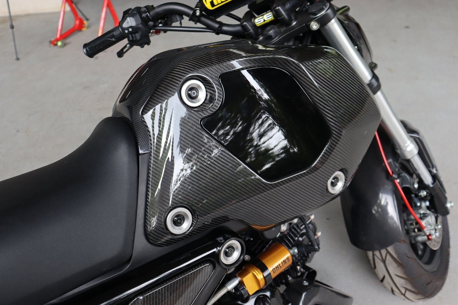 Shroud Cover, Carbon, Right, Grom 125 - Image 2