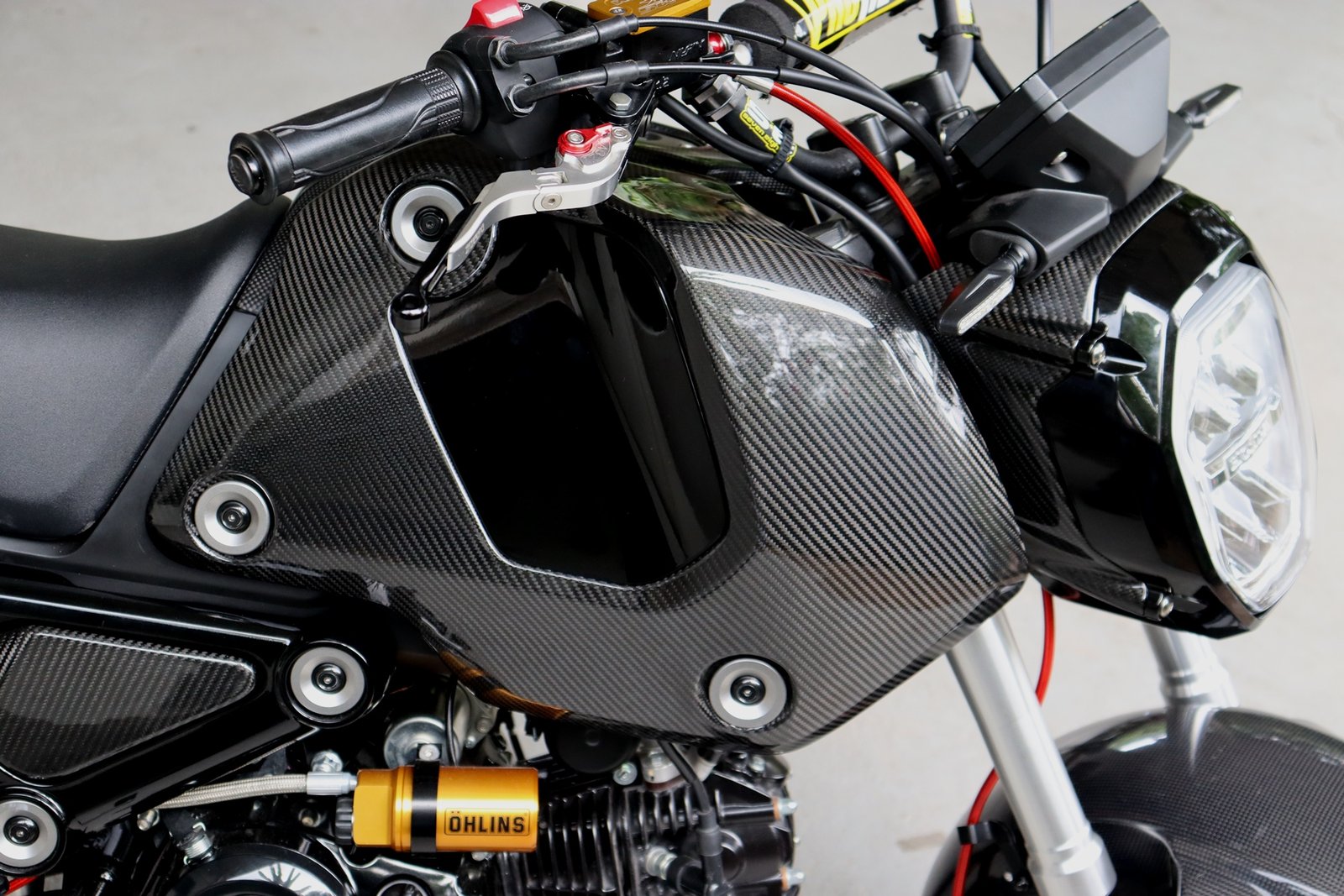 Shroud Cover, Carbon, Right, Grom 125 - Image 3