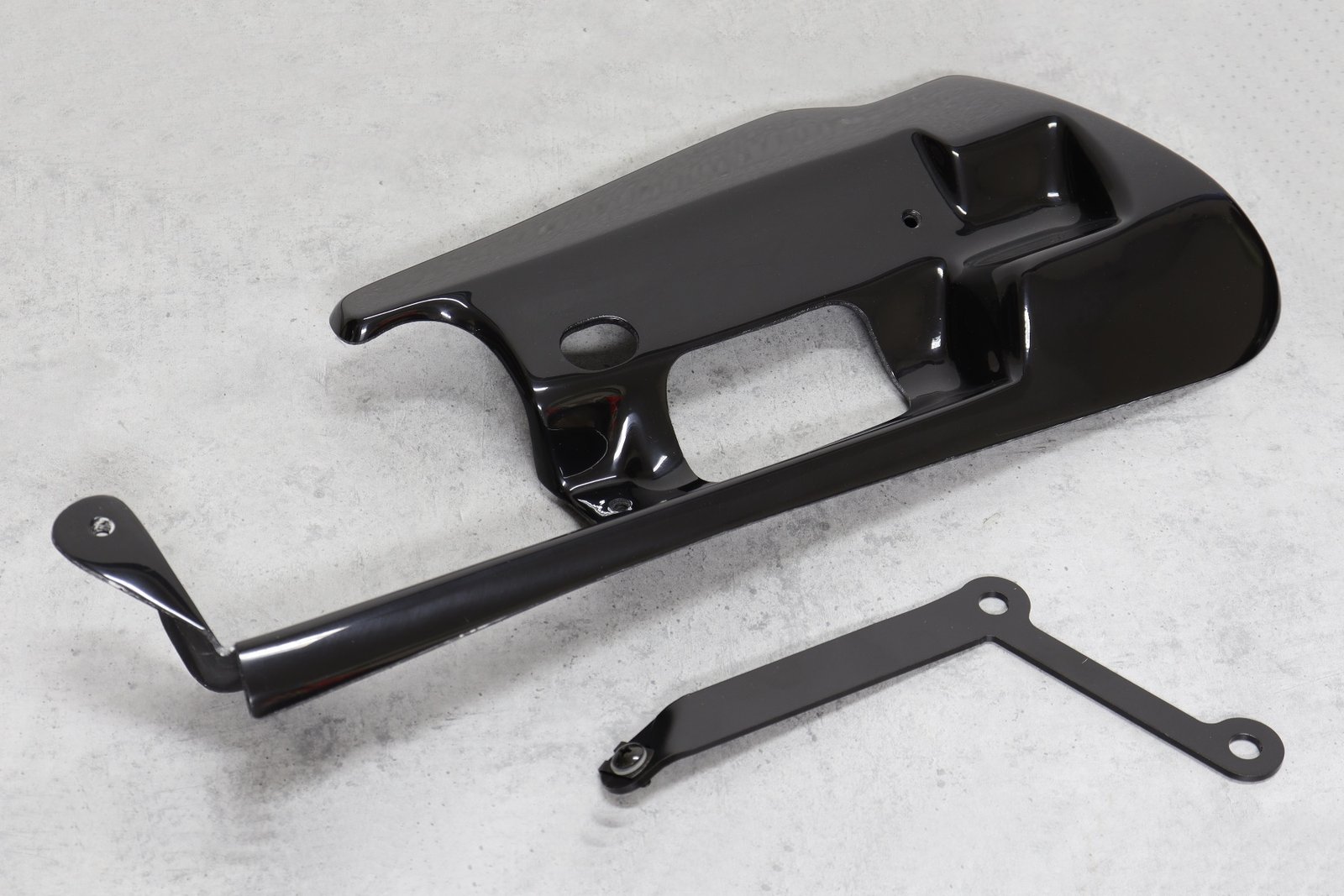 Cover, Lower Left, GRP, Glossy Black, VFR750 3rd Gen, 90-93