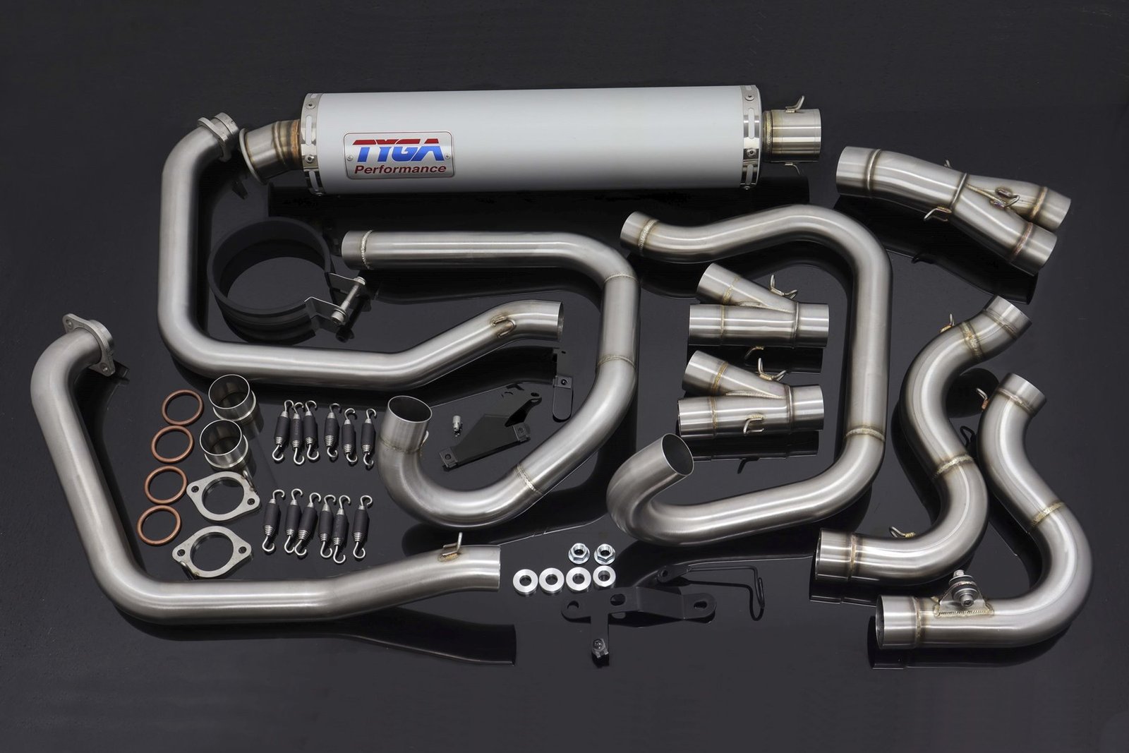Set, Pipe, R.H Exit, Full Race System, Round Aluminium Silencer ,VFR750F, 3rd Gen, 90-93 - Image 2