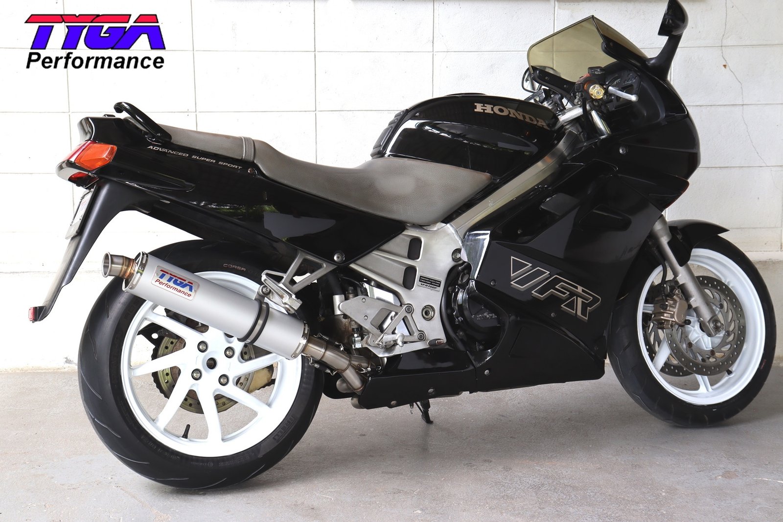 Set, Pipe, R.H Exit, Full Race System, Round Aluminium Silencer ,VFR750F, 3rd Gen, 90-93